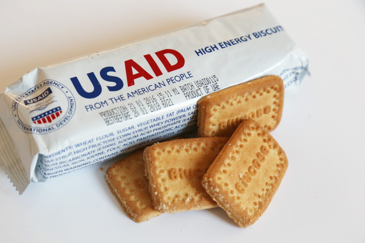 Pile of emergency food rations awaiting destruction under Trump administration order