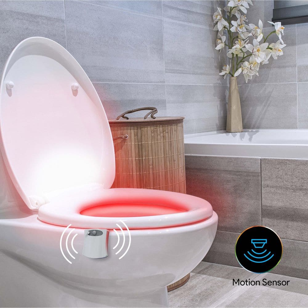 Motion-Activated Toilet Night Light
