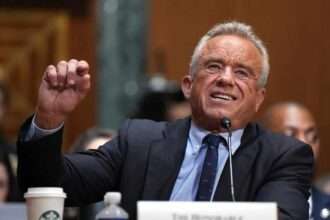 Robert F. Kennedy Jr. speaking during Senate vaccine hearing